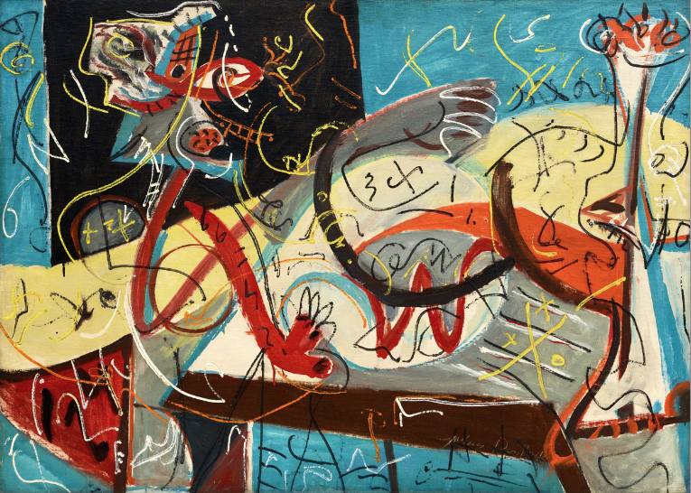 Jackson Pollock, Stenographic Figure, 1942 ca, The Museum of Modern Art, New York, Mr. and Mrs. Walter Bareiss Fund