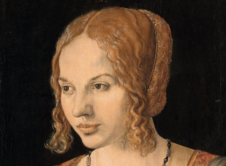 Albrecht Dürer, Ritratto a mezzo busto di una giovane veneziana (1505) (© KHM-Museums-verband)