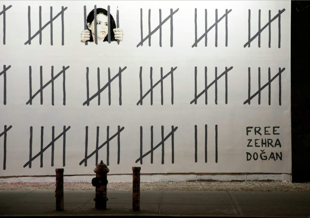 New York: il murale dedicato all’artista ingiustamente rinchiusa (Keystone)
