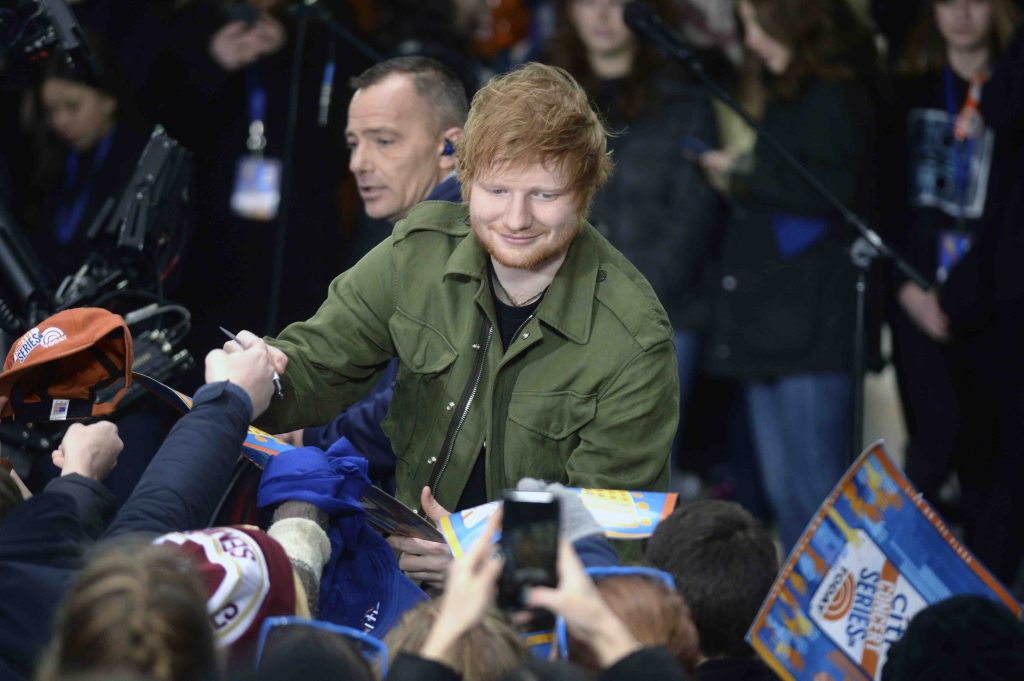 Ed Sheeran in una foto scattata a New York in marzo (Keystone)