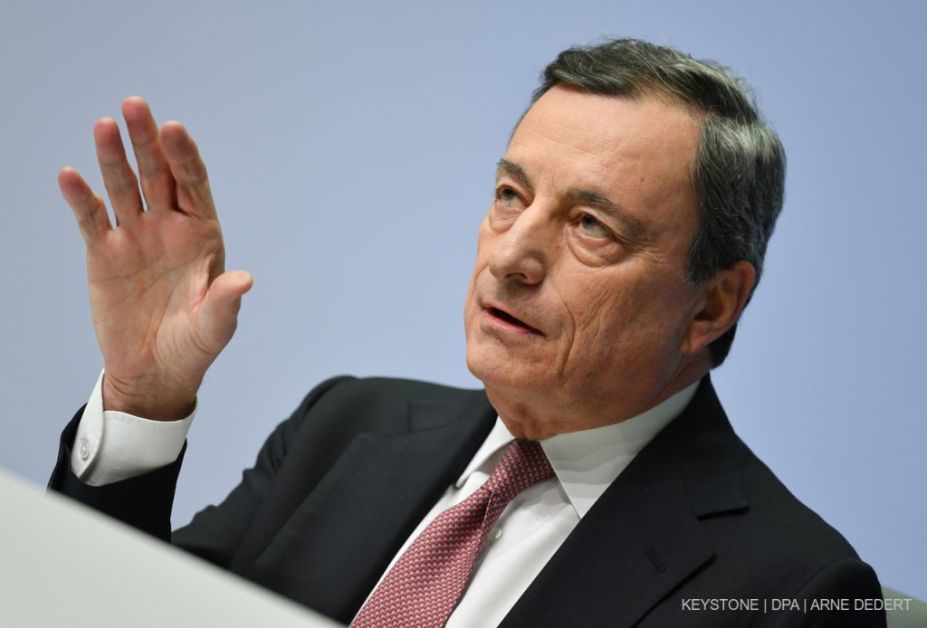 Per la stabilità dell'Eurozona a medio-lungo termine sarà importante la scelta del successore di Mario Draghi alla testa della BCE (Keystone)