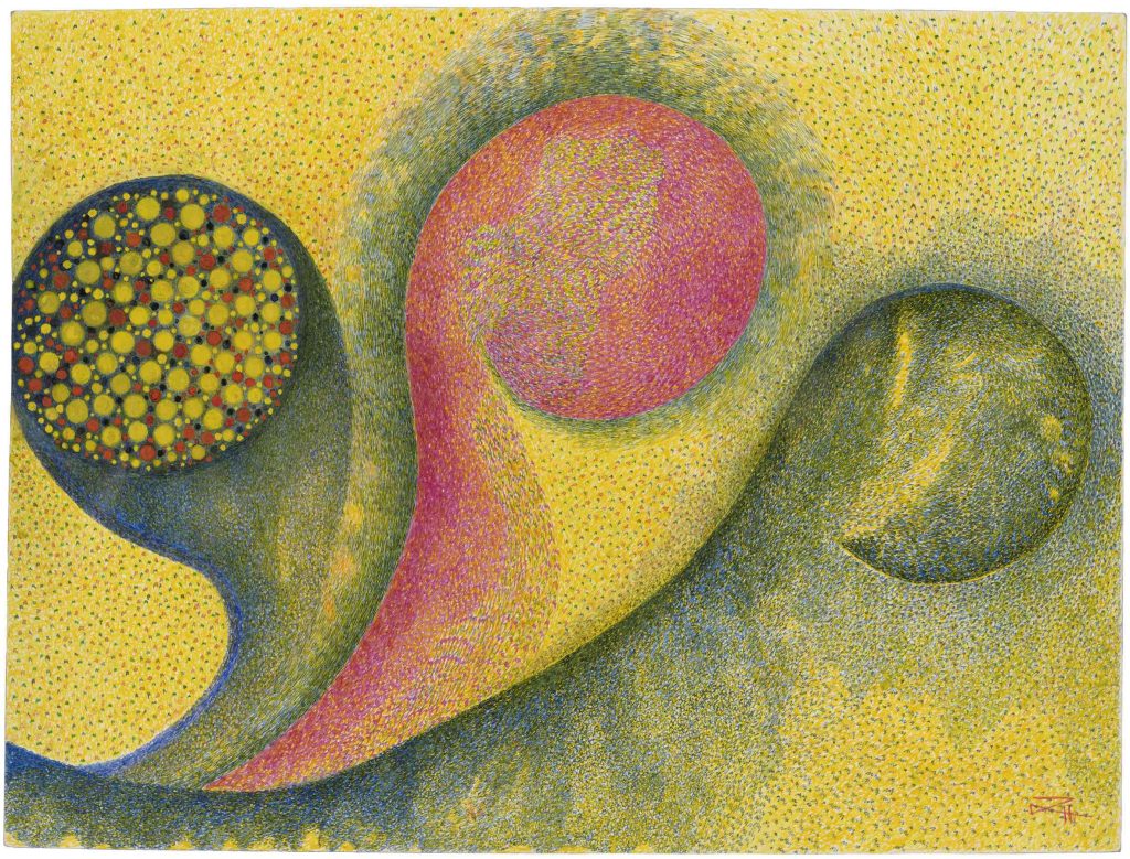 Senza titolo, 1985, inchiostro di china su carta (Claudine Garcia, (AN); Collection de l’Art Brut, Losanna)