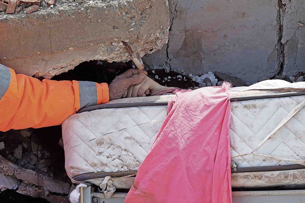 Istantanee da Kahramanmaras, in Turchia (AFP)