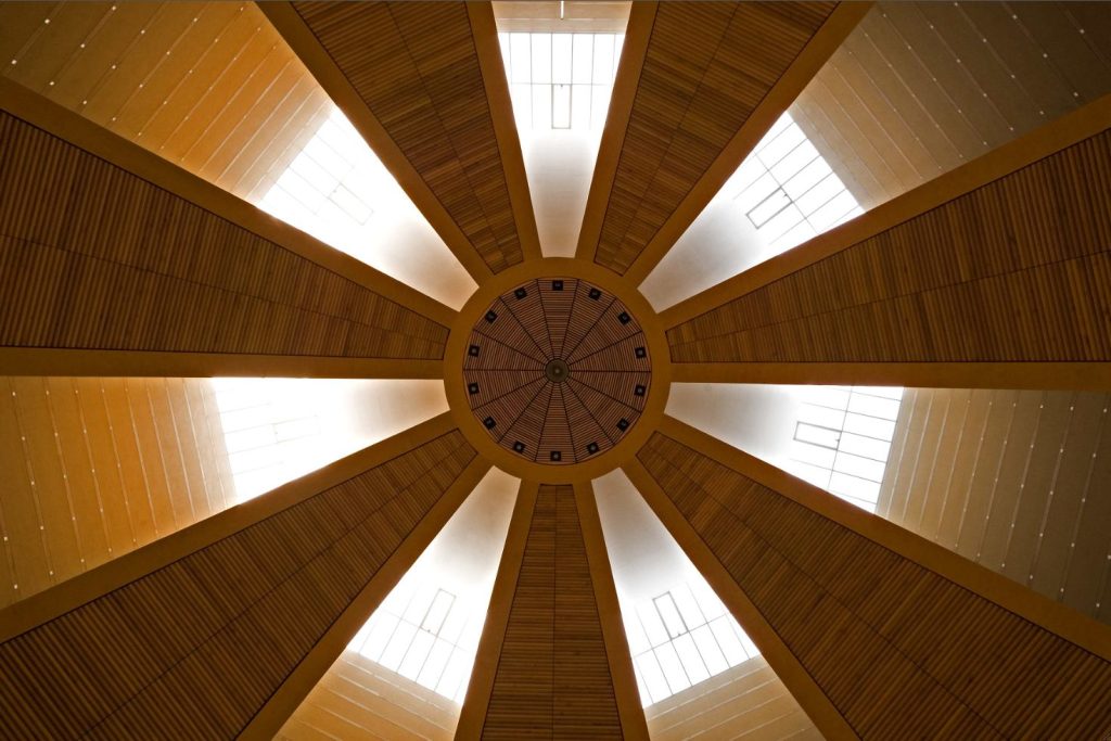 Mario Botta, Chiesa del Santo Volto, Torino, Italia, Soffitto della chiesa 2001-06 (Fotografia Enrico Cano)