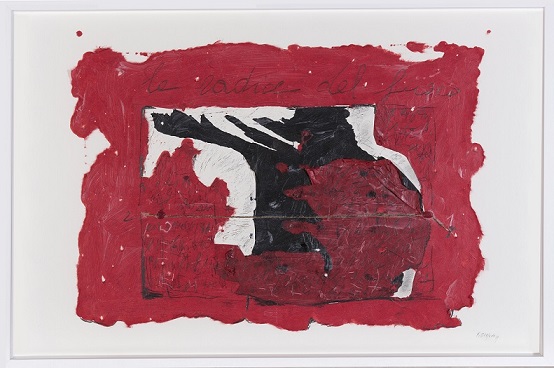 François Bonjour, Le radici del fuoco, 2019, tecnica mista su carta