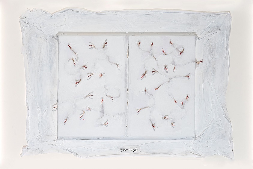 François Bonjour, Messaggio – Germogli 3, 2019 tecnica mista su tela