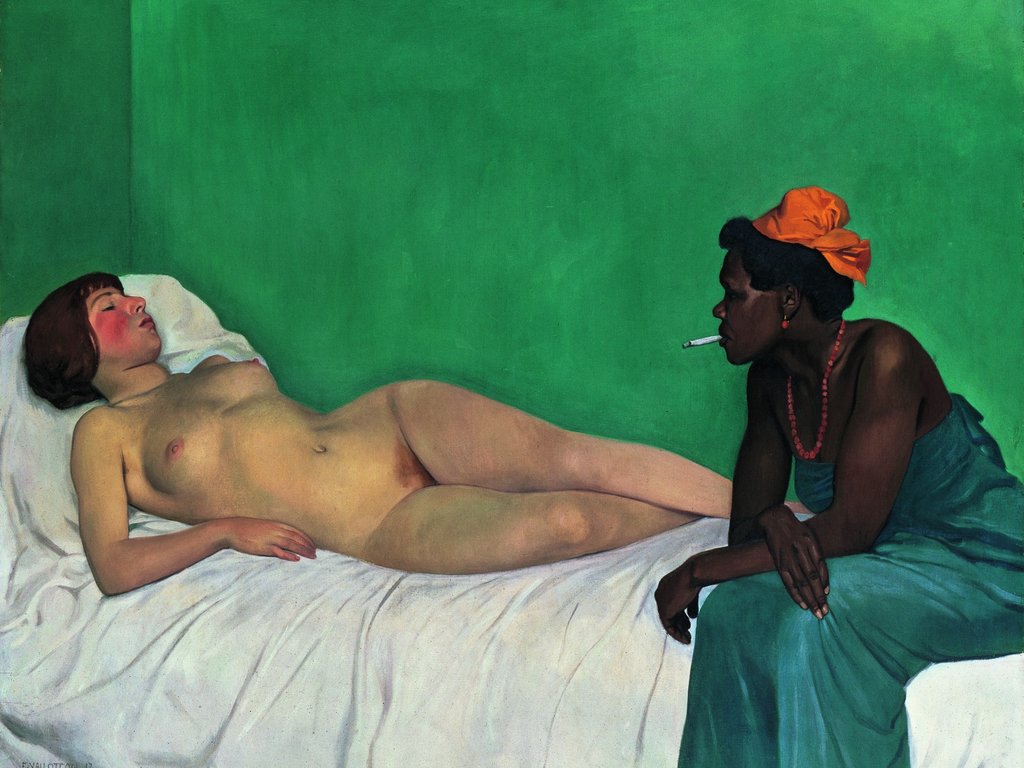 Félix Vallotton, La Blanche et la Noire, 1913 (Hahnloser/Jaeggli Stiftung, Kunstmuseum Bern)