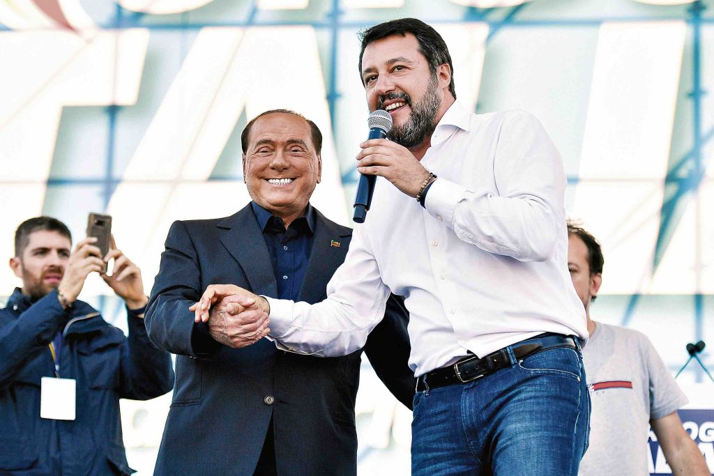 Da sinistra: Silvio Berlusconi e Matteo Salvini (Shutterstock)