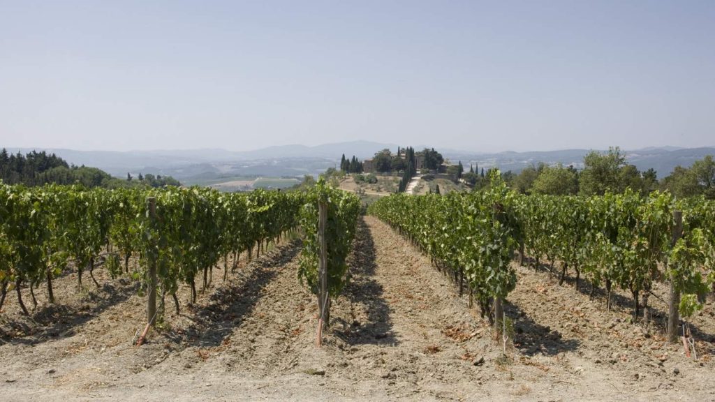 Una suggestiva veduta di Castel Giocondo