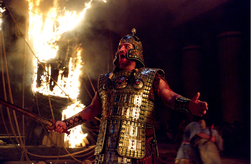 Brian Cox nel ruolo di Agamennone in Troy, produzione hollywoodiana del 2004 (Keystone)