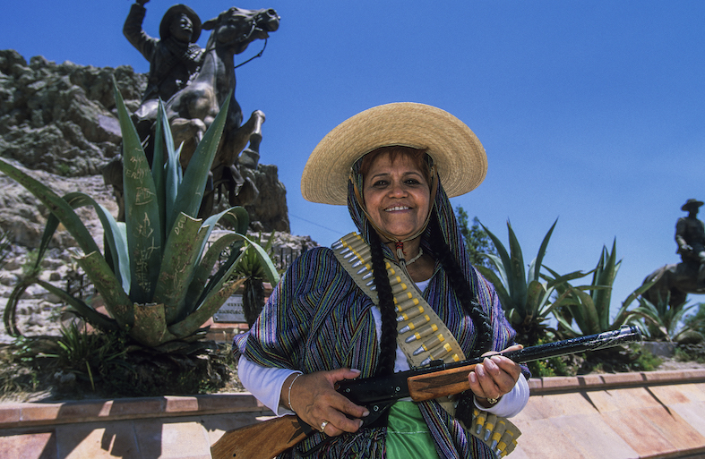 Centro storico di Zacatecas. La statua Cerro de la Bufa, che raffigura Pancho Villa, commemora la vittoria dell’esercito rivoluzionario