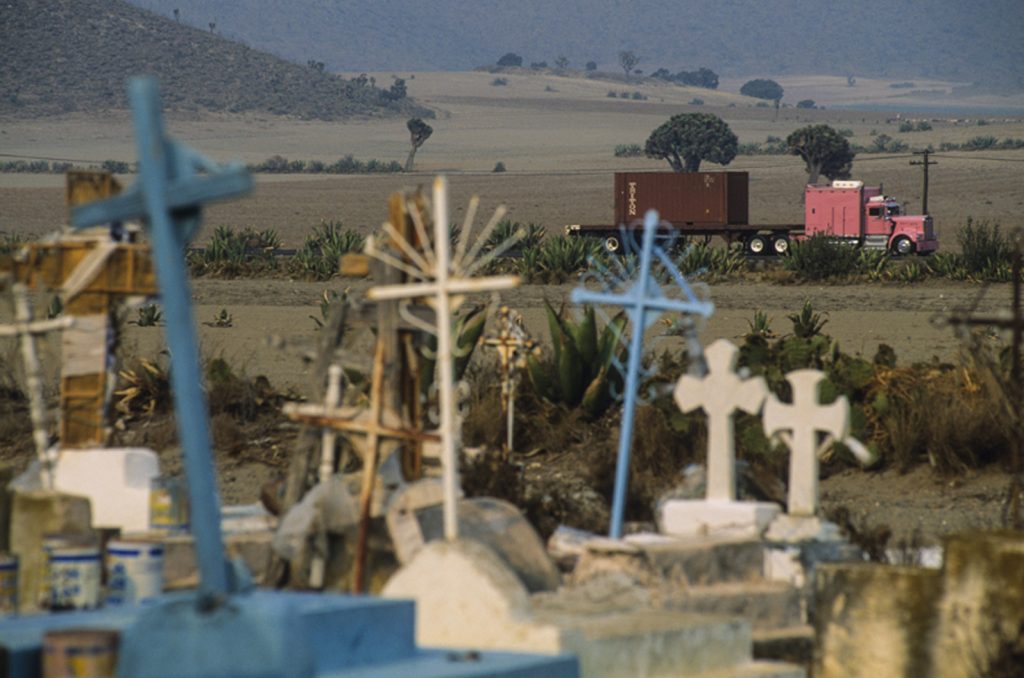 Cimitero di campagna lungo la Ruta Cortés