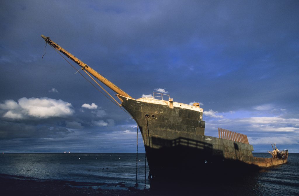Punta Arenas, la nave britannica Lord Lonsdale si arenò qui nel 1910