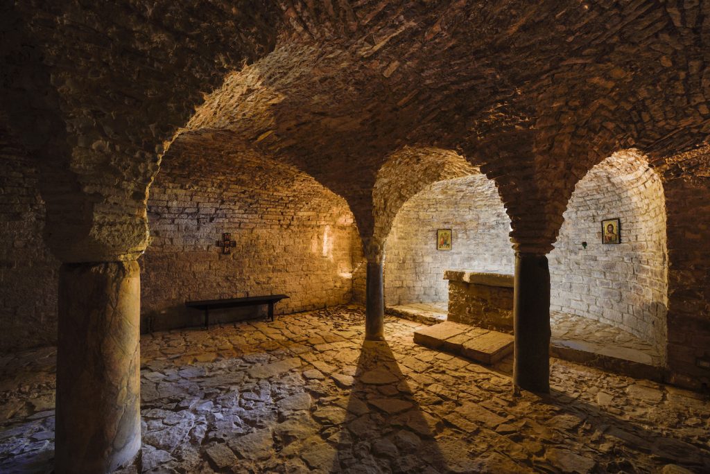 La Cripta dell'antica Abbazia di San Silvestro a Collepino