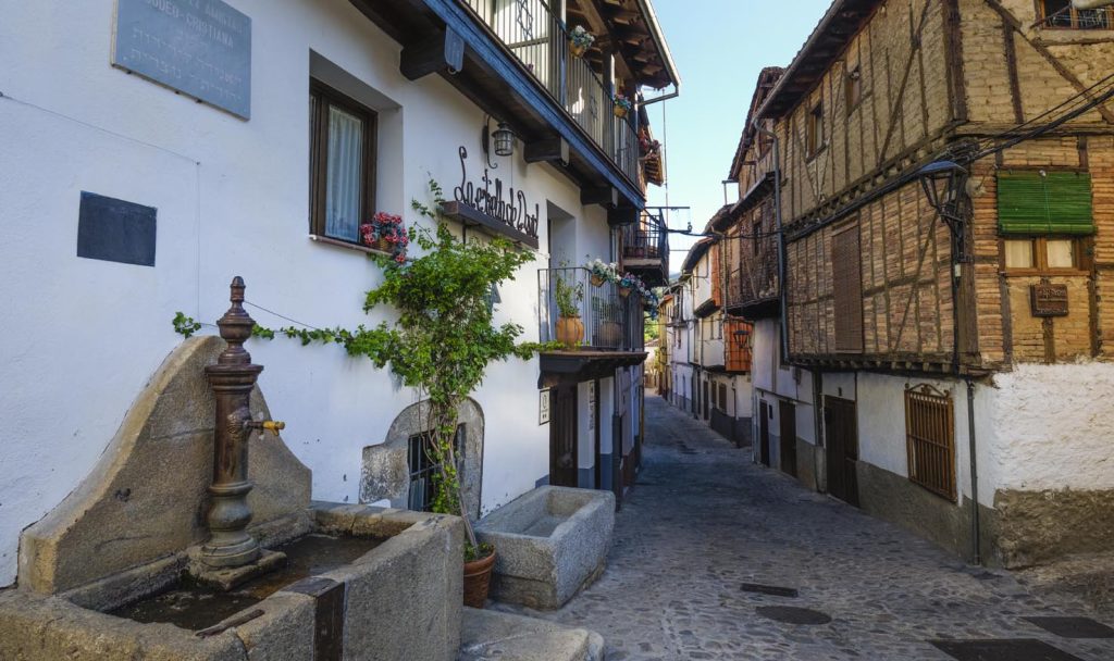 Estremadura. Il villaggio di Hervas, antico borgo della Juderia dove viveva una comunità ebraica vicino al confine con il Portogallo