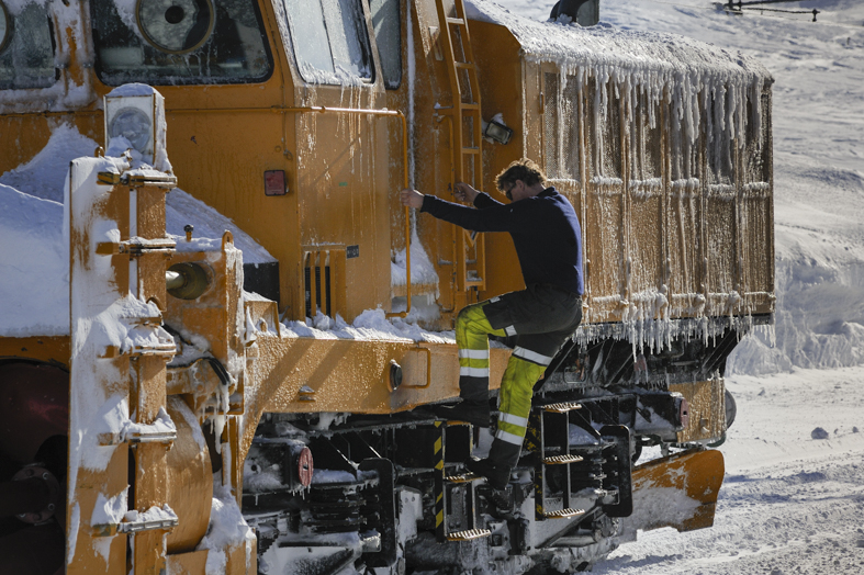 La ferrovia di Bergen circola tutti i giorni dell'anno, richiedendo grande impegno e competenza tecnica