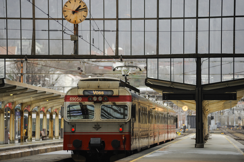 Bergen. La stazione ferroviaria di Oslo-Bergen