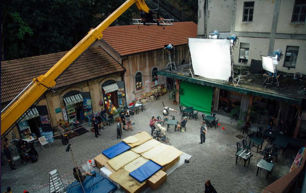Un momento delle riprese del film di Niccolò Castelli (Imagofilm.ch)
