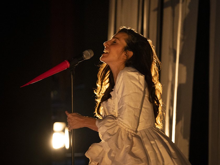 Un momento dello spettacolo di Roberto Latini (Masiar Pasquali)