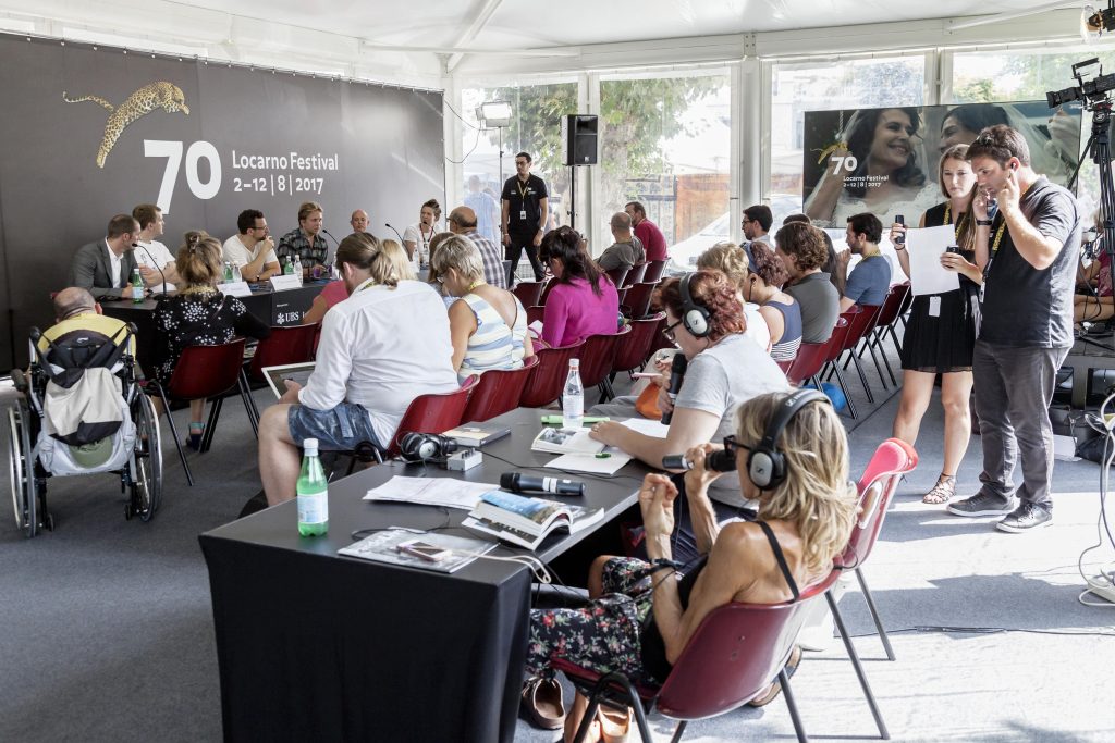 Conferenza stampa per il film Vinterbrøde al Press Center in Largo Zorzi (Stefano Spinelli)