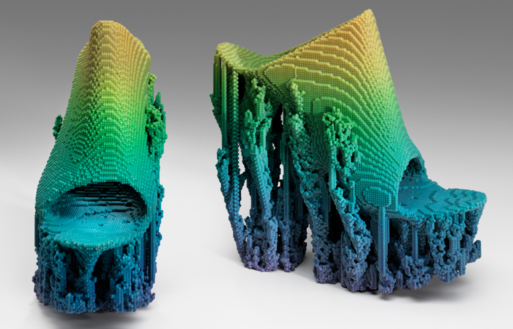 Francis Bitonti Studio Inc.: «Molecule Shoe», 2015; stampa 3D (© Francis Bitonti / Foto: Museum of Fine Arts, Boston, 2017)