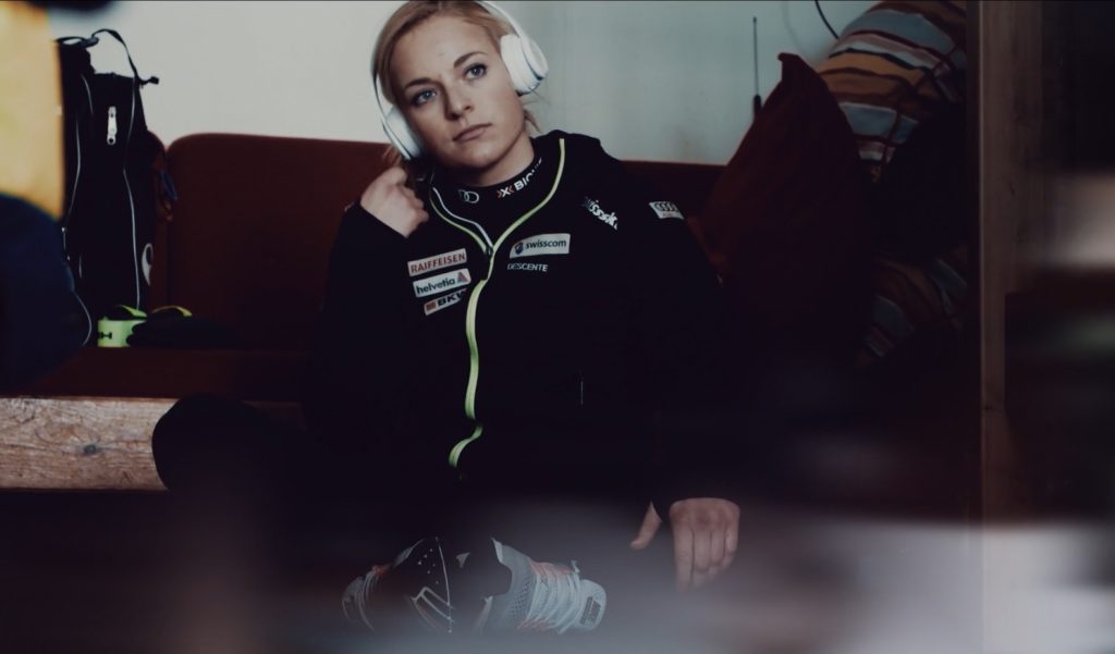 Still dal documentario dedicato a Lara Gut (niccolocastelli.ch)