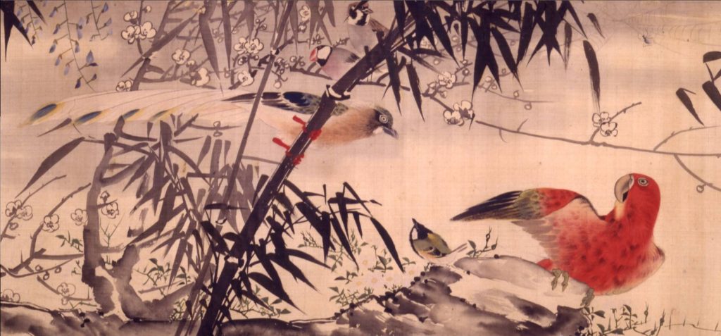 «Uccello, animali e fiori», Nagasawa Rosetsu (1754-1799), 1795 (Chiba City Museum of Art)
