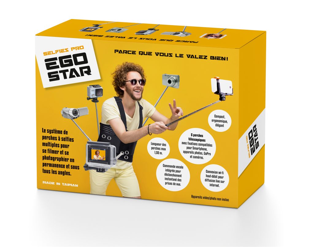 «Ego Star Selfies Pro»: sistema che permette di filmarvi e fotografarvi da soli da molte angolazioni diverse