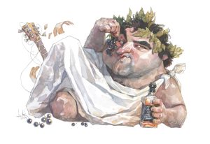 John Belushi in Animal House (1978). (Illustrazione realizzata da Leonardo Rodríguez)