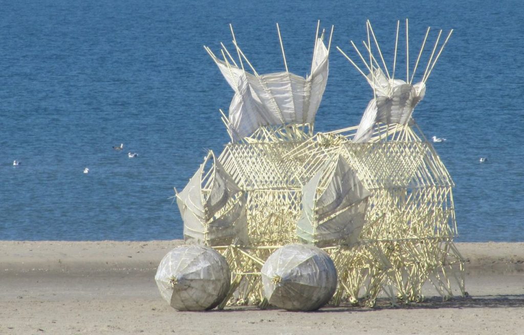 Le «Strandbeest» di Theo Jansen sono dei misteriosi animali da spiaggia (museoscienza.org)