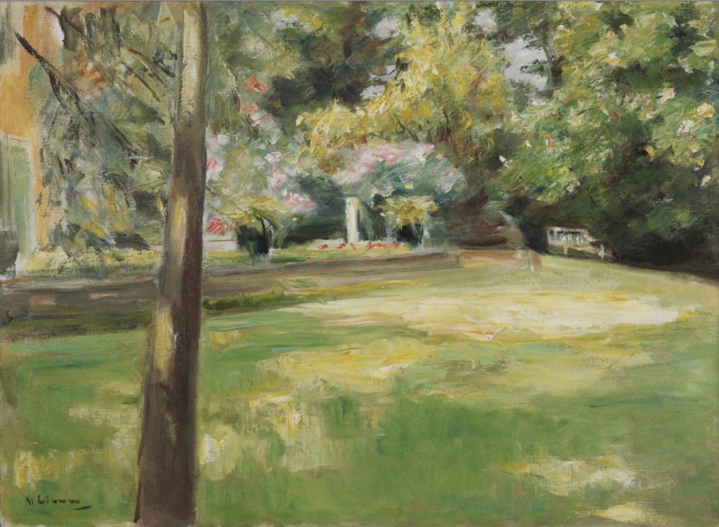 Max Liebermann, «Vista dal viale di betulle verso nordovest», 1926 (Fondazione per la cultura Kurt e Barbara Alten Museo Castello San Materno, Ascona)