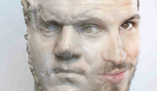 Dettaglio della locandina della doppia mostra