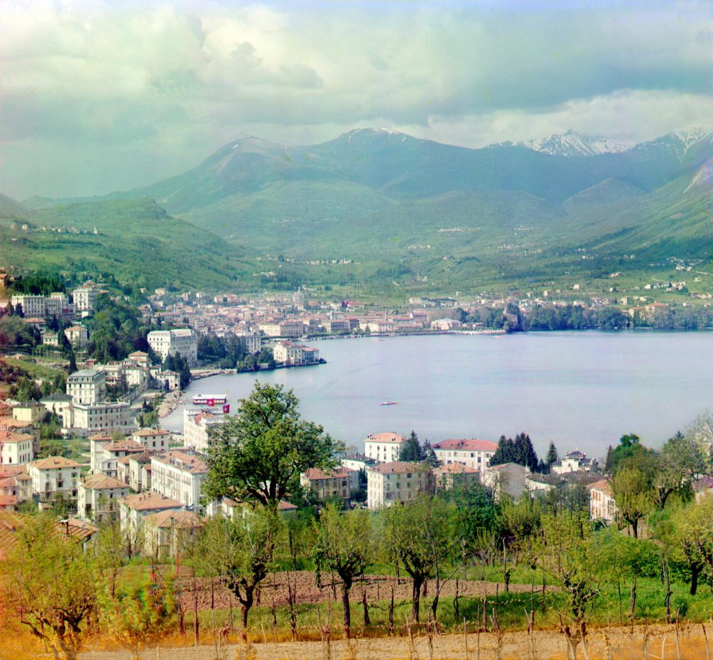 Lugano tra il 1905 e il 1915, fotografia di Sergej Mikhajlovich Prokudin-Gorskij (1863-1944) (Library of Congress, Prints and Photographs Division)