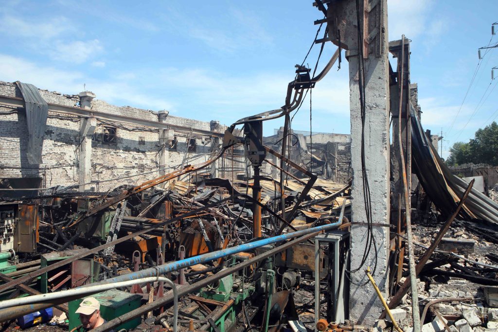 Le macerie di Kharkiv, una città dell’Ucraina orientale (Shutterstock)