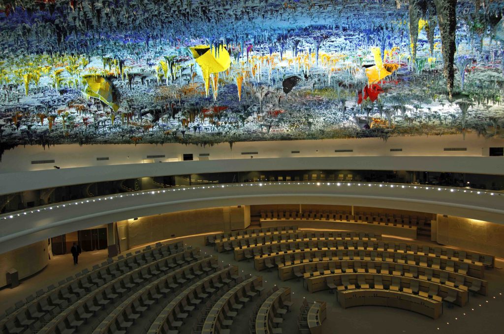 La sala del Consiglio per i diritti umani dell’Onu (Shutterstock)