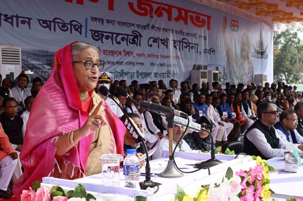 La premier Sheikh Hasina nel 2023 (Wikipedia)