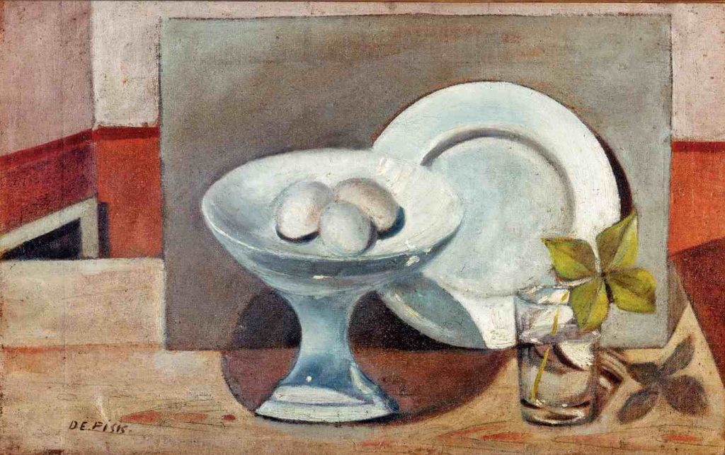 Filippo de Pisis, Natura morta con le uova, 1924, Milano, Pinacoteca di Brera (© Filippo de Pisis by SIAE 2019)