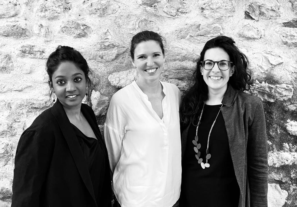 Il team che ha dato vita al progetto nel nostro cantone: da sinistra, Lalitha Delparente, Katerina Neumann e Laura Chiesa