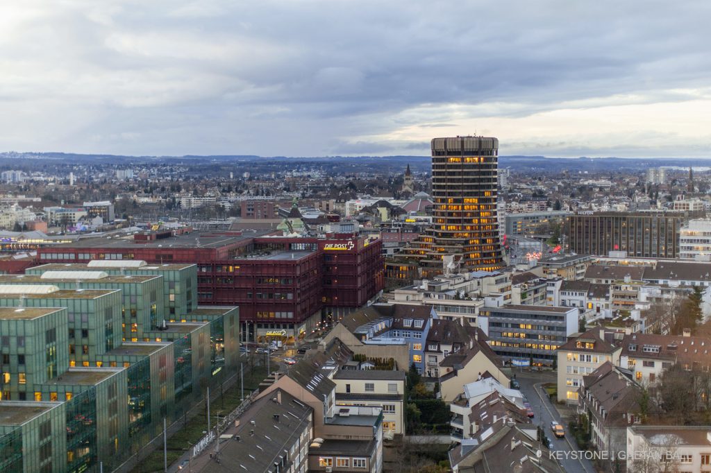 La sede della banca dei regolamenti internazionali, a Basilea (Keystone)
