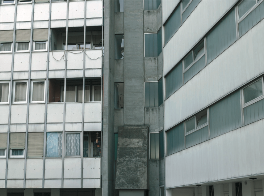 Particolare del grattacielo di Pregassona (Tommaso Donati)