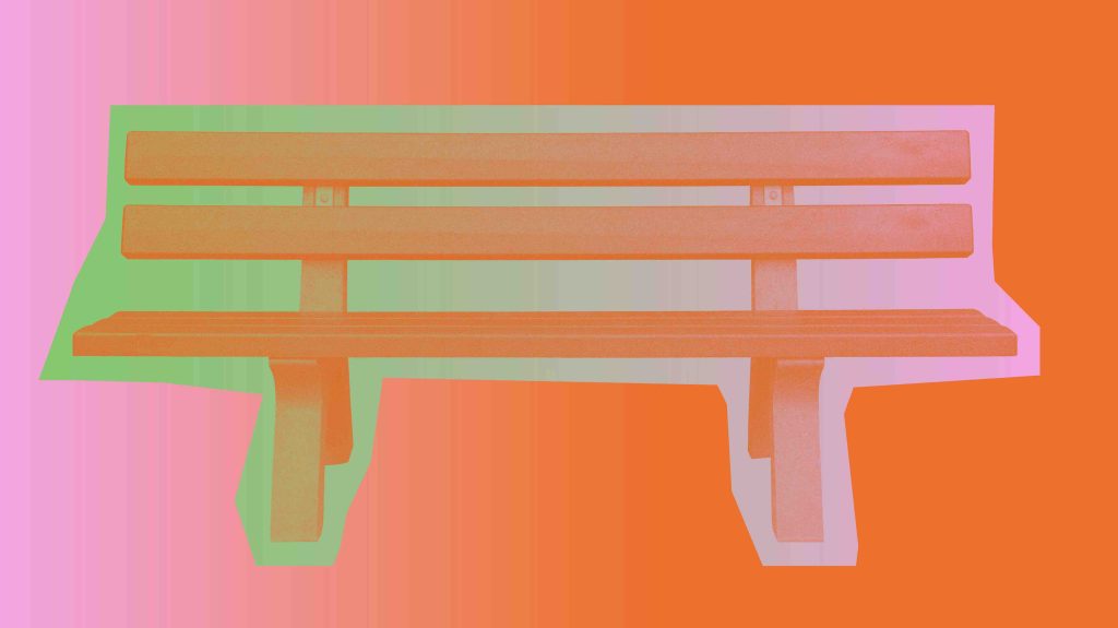 Una panchina per permettere alla gente di socializzare e dare vita a nuove amicizie (Percento culturale)