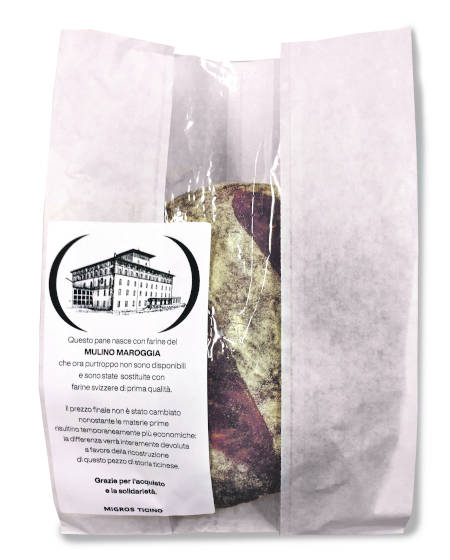 Il pane di solidarietà che è in vendita nelle filiali Migros