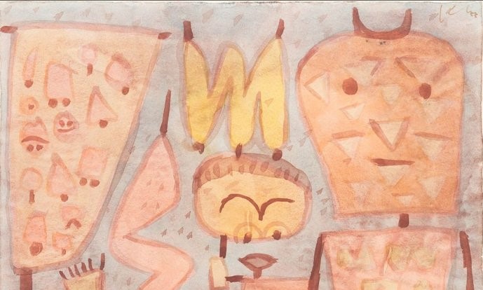 Paul Klee, Spiriti del teatro, 1939, dettaglio (Coll. priv.)