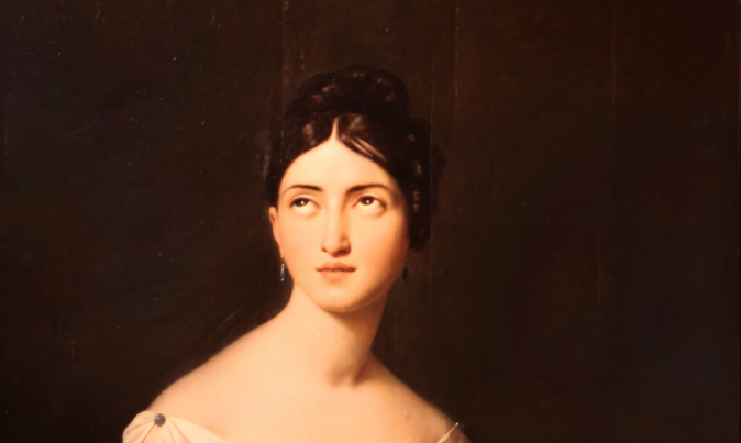 Giuditta Pasta in un ritratto di Giacomo Serangeli (part.), Museo del Teatro alla Scala (Wikipedia)