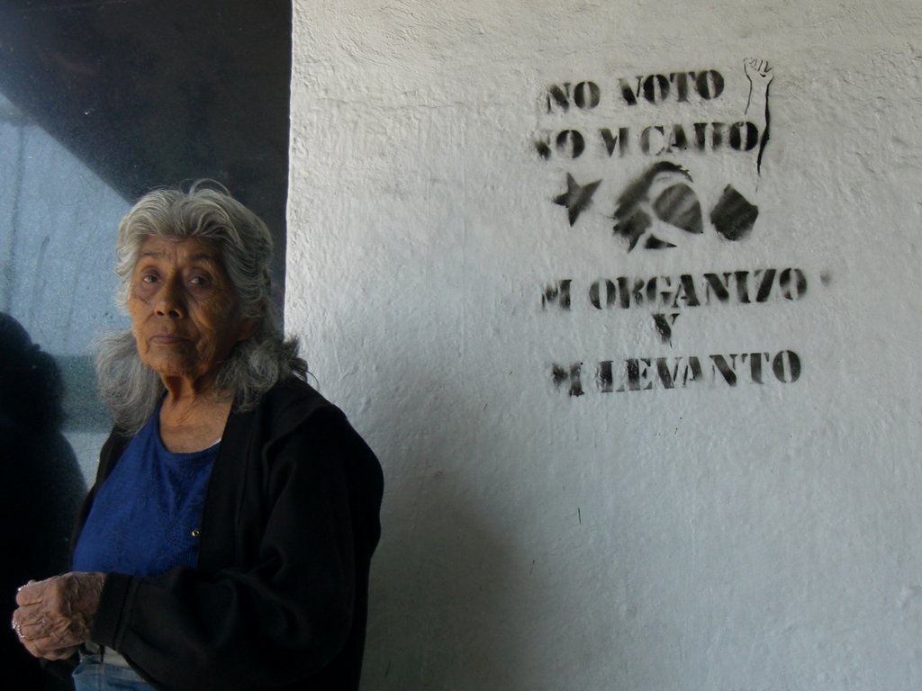 Propaganda per l'astensione a Citta del Messico