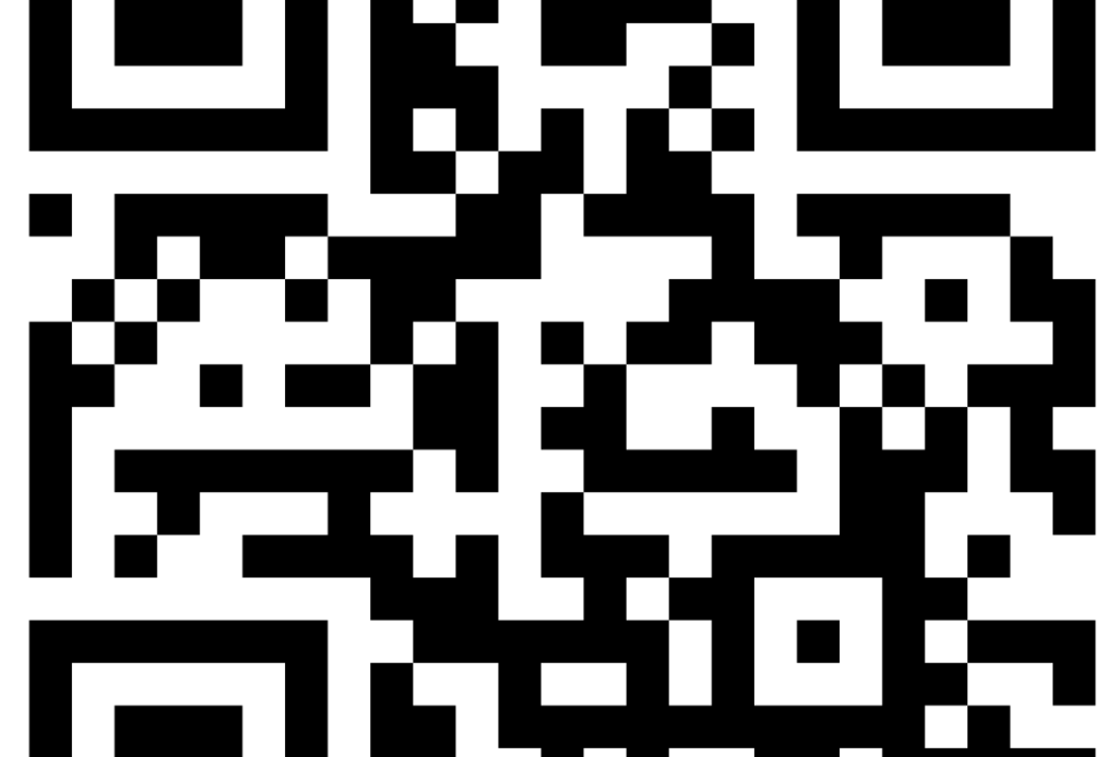 Particolare di un codice QR