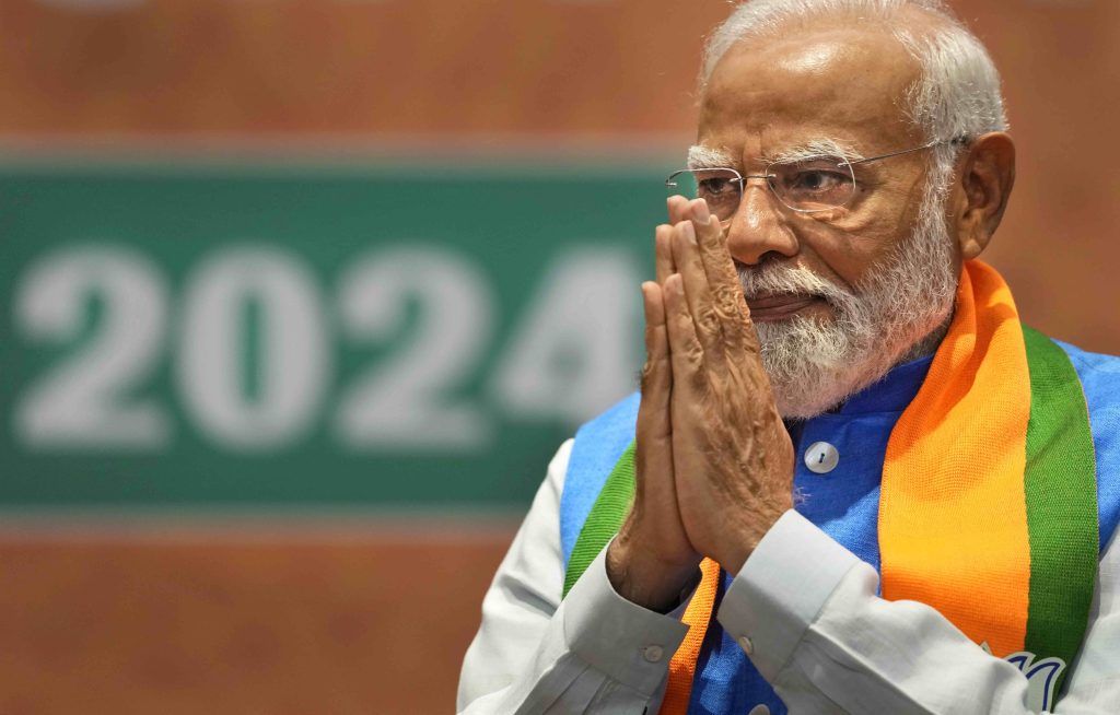 I favoriti? Narendra Modi e il suo partito nazionalista indù BJP (Keystone)