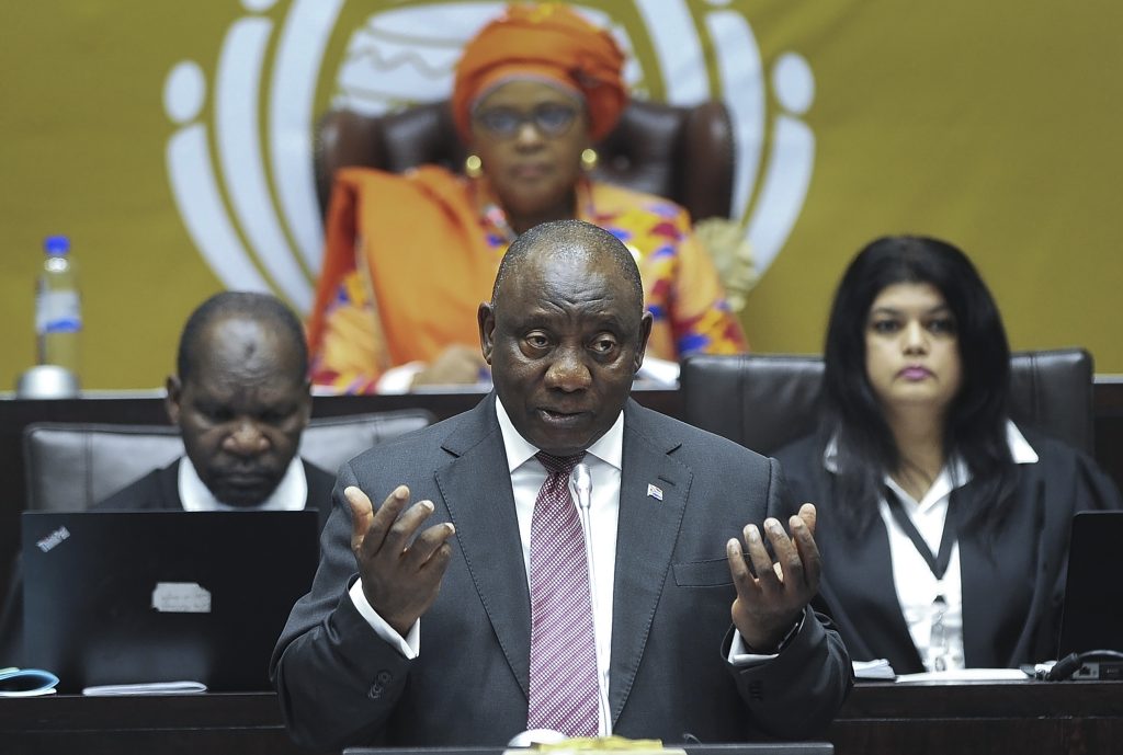 Il presidente sudafricano Cyril Ramaphosa (Keystone)