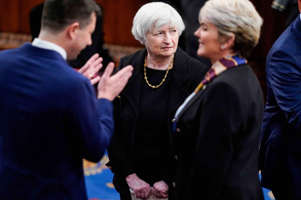 La segretaria al Tesoro Usa Janet Yellen, al centro, ha coniato il neologismo «Friend-shoring» (Shutterstock)