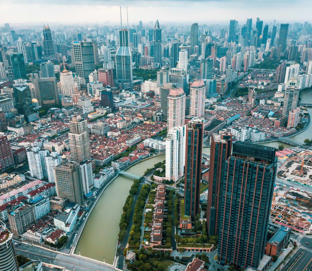 Vista aerea di Shanghai (Shutterstock)